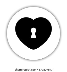 heart  - black vector icon