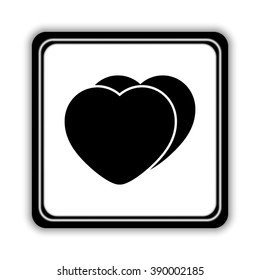 heart  - black vector icon