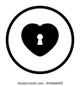 heart  - black vector icon