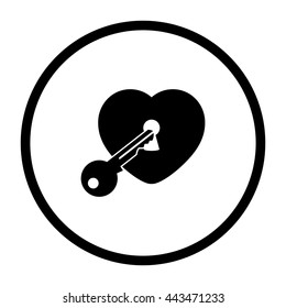 heart  - black vector icon