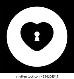 heart -  black vector icon