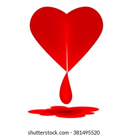 Heart and Blood Vector