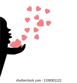Heart blow vector.