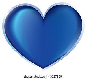 Heart blue