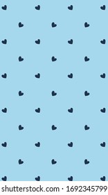 Heart blue Patterns, Heart blue seamless Backgrounds, Heart Love Cards Vector Illustration, Heart wallpaper love romance and wedding symbols.