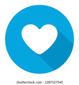  Heart blue vector icon illustration
