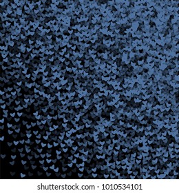 Heart blue which consists of isolated elements. Modern style with beautiful elements in heart blue. Can be used as print, wallpaper, cards, valentine cards, logo, background and etc.