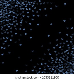 Heart blue which consists of isolated elements. Modern style with beautiful elements in heart blue. Can be used as print, wallpaper, cards, valentine cards, logo, background and etc.