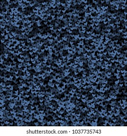 Heart blue which consists of isolated elements. Modern style with beautiful elements in heart blue. Can be used as print, wallpaper, cards, valentine cards, logo, background and etc.