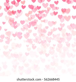 Heart bokeh abstract background vector