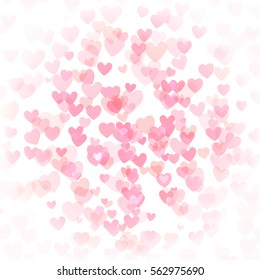 Heart bokeh abstract background vector