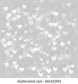 Heart bokeh abstract background vector