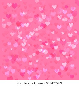 Heart bokeh abstract background vector