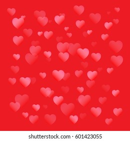Heart bokeh abstract background vector