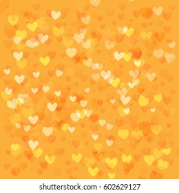 Heart bokeh abstract background vector