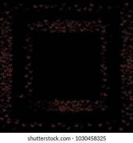 Heart border which consists of isolated elements. Modern style with beautiful elements in heart border. Can be used as print, wallpaper, cards, valentine cards, logo, background and etc.