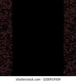 Heart border which consists of isolated elements. Modern style with beautiful elements in heart border. Can be used as print, wallpaper, cards, valentine cards, logo, background and etc.