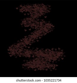 Heart border which consists of isolated elements. Modern style with beautiful elements in heart border. Can be used as print, wallpaper, cards, valentine cards, logo, background and etc.