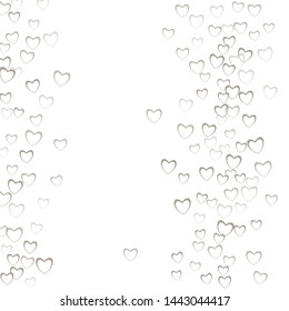 Heart border which consists of isolated elements. Modern style with beautiful elements in heart border. Can be used as print, wallpaper, cards, valentine cards, banner, background and etc.