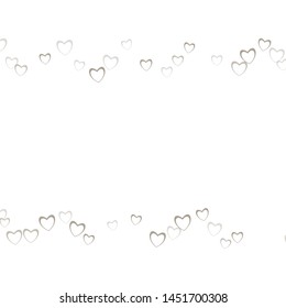 Heart border which consists of isolated elements. Modern style with beautiful elements in heart border. Can be used as print, wallpaper, cards, valentine cards, banner, background and etc.