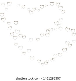 Heart border which consists of isolated elements. Modern style with beautiful elements in heart border. Can be used as print, wallpaper, cards, valentine cards, banner, background and etc.