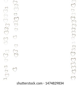 Heart border which consists of isolated elements. Modern style with beautiful elements in heart border. Can be used as print, wallpaper, cards, valentine cards, banner, background and etc.
