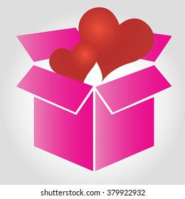  Heart  in  box