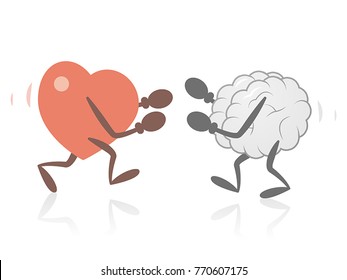 Heart and Brain Fighting
