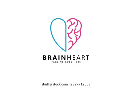 Heart and Brain logo design inspiration