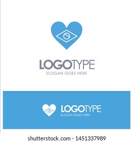 Heart, Brazil, Flag, Love Blue Logo vector