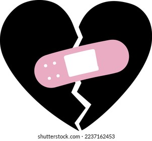 Heart Break vector illustration design.