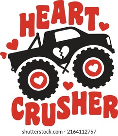 Heart breaker Be mine Heart Crusher Valentine's Day card