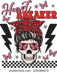 Heart Breaker Skull Valentine Day