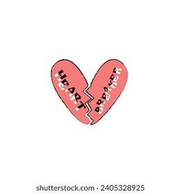Heart Breaker Valentine Design, Valentine Tshirt Design, Broken Heart svg