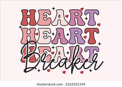 Heart Breaker Valentine T-shirt Design