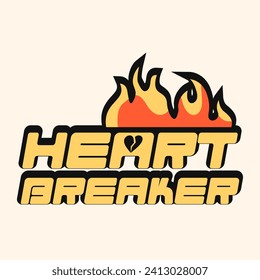 Heart Breaker, San Valentín diseño de 2000 para impresión, camiseta gráfica de San Valentín de 2000, San Valentín