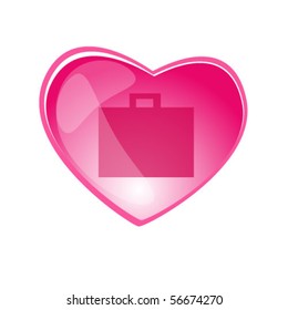 Heart Briefcase internet button