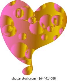 heart bright . vector illustration gradient per poster,banner, decoration