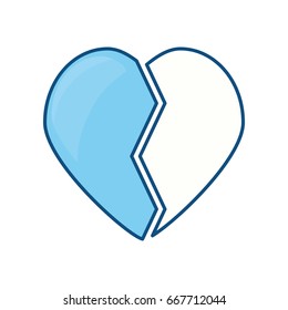 Heart broken symbol