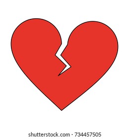 Heart broken symbol