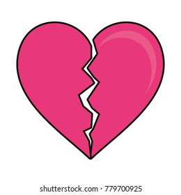 Heart broken symbol