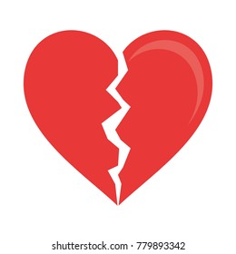 Heart broken symbol