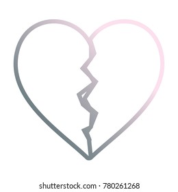 Heart broken symbol