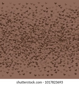 Heart brown background isolated which consists of isolated elements. Modern style with beautiful elements in heart brown background. Can be used as print, wallpaper, cards, logo, background
