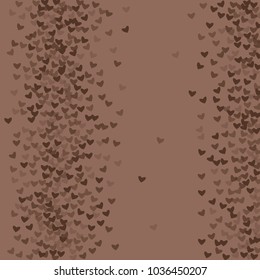 Heart brown background isolated which consists of isolated elements. Modern style with beautiful elements in heart brown background. Can be used as print, wallpaper, cards, logo, background