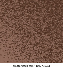 Heart brown background isolated which consists of isolated elements. Modern style with beautiful elements in heart brown background. Can be used as print, wallpaper, cards, logo, background