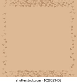 Heart brown isolated which consists of isolated elements. Modern style with beautiful elements in heart brown isolated. Can be used as print, wallpaper, cards, valentine cards, logo, background