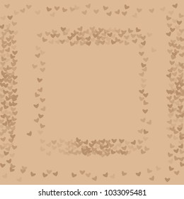 Heart brown isolated which consists of isolated elements. Modern style with beautiful elements in heart brown isolated. Can be used as print, wallpaper, cards, valentine cards, logo, background