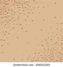 Heart brown isolated which consists of isolated elements. Modern style with beautiful elements in heart brown isolated.  Can be used as print, wallpaper, cards, valentine cards, logo, background 