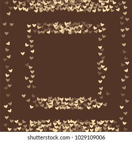 Heart brown pattern which consists of isolated elements. Modern style with beautiful elements in heart brown pattern. Can be used as print, wallpaper, cards, valentine cards, logo, background